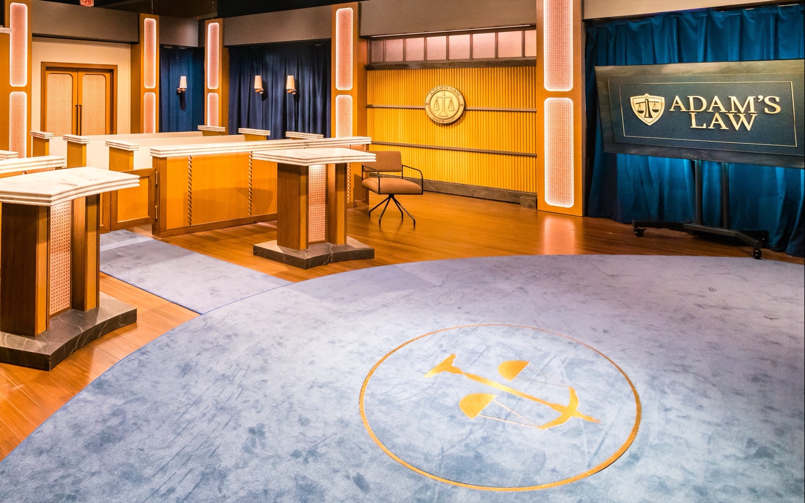 Adam's Law courtroom set